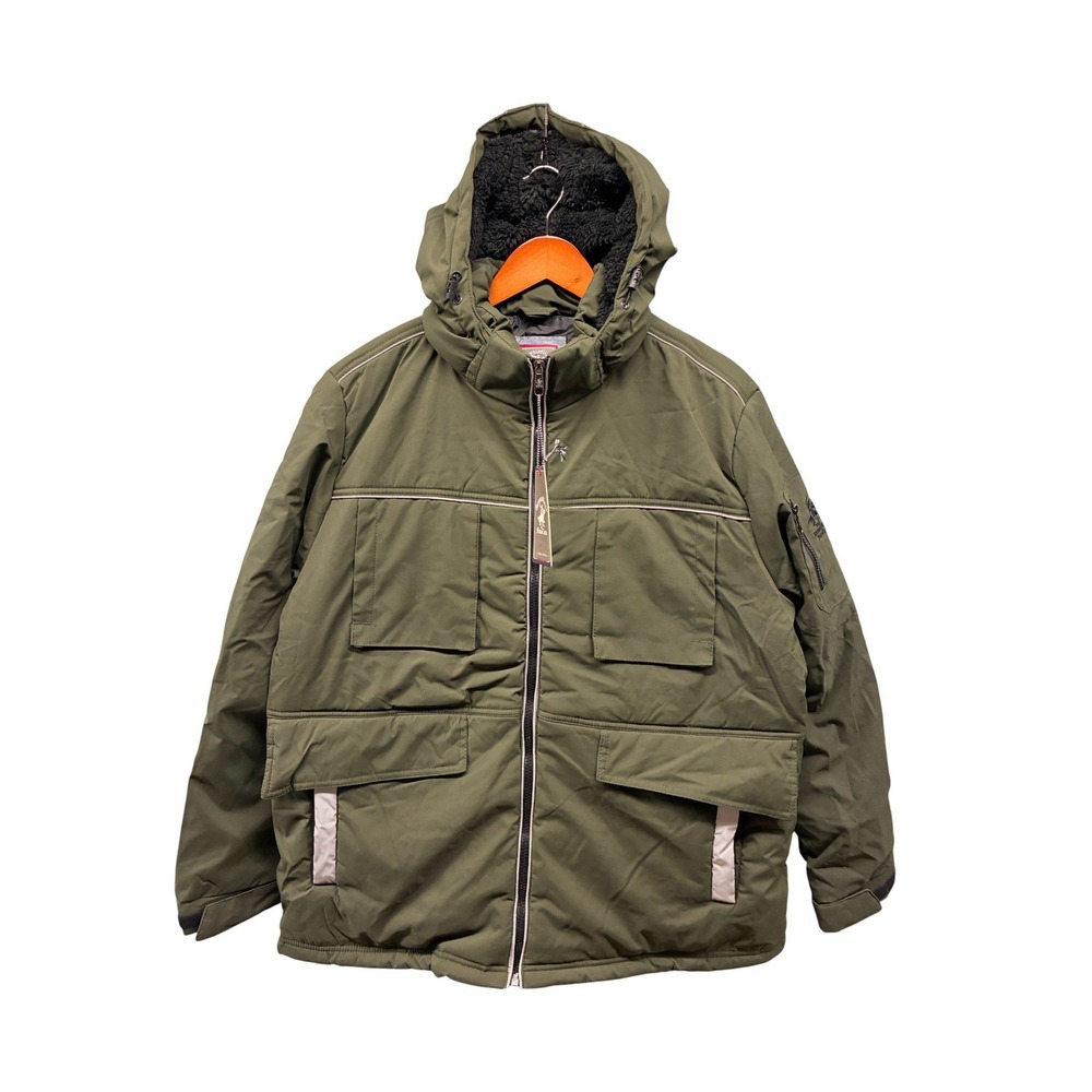 Beverly Hills Polo Club Hooded Jacket Modern Fit Men's L/XL Olive Green NWT